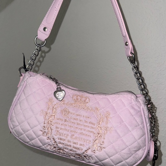 Juicy Couture Light Pink Quilted Shoulder Bag - Picture 4 of 5
